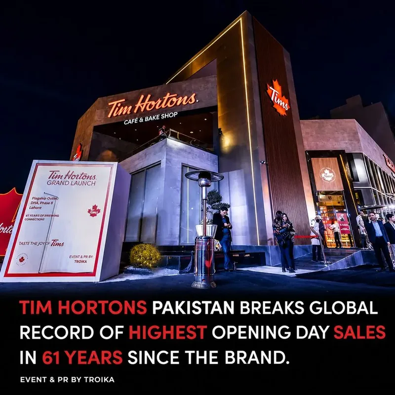 Tim Hortons Lahore launch