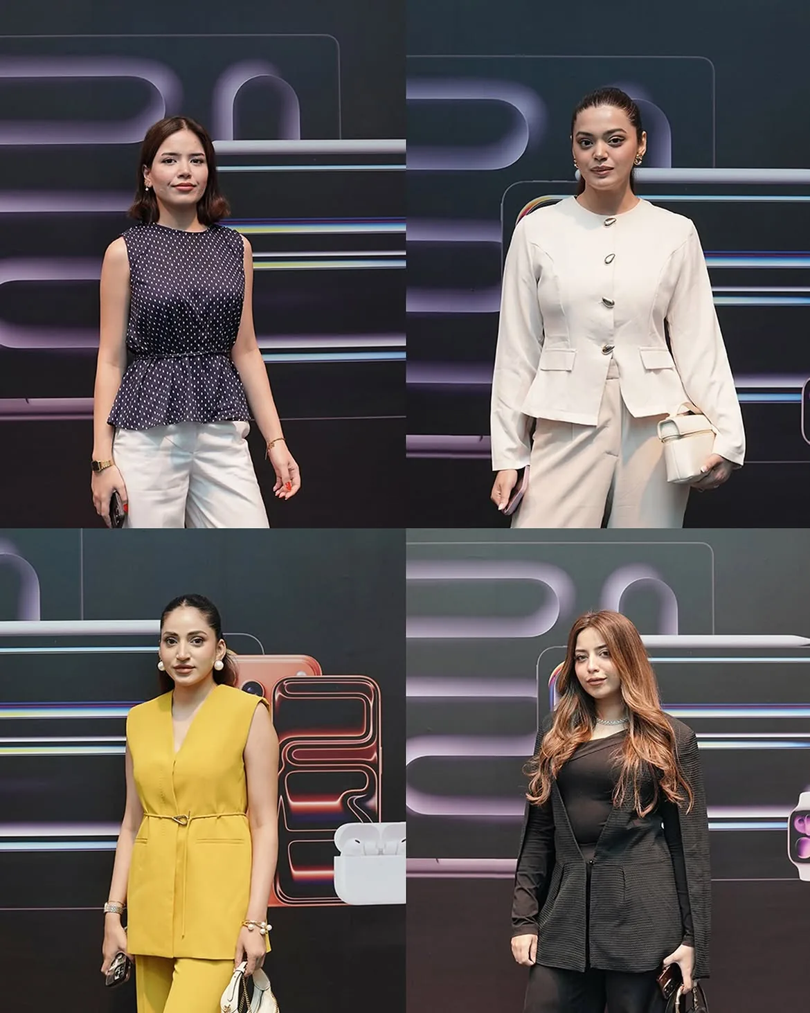 Influencers on the iSelect by Airlink launch backdrop