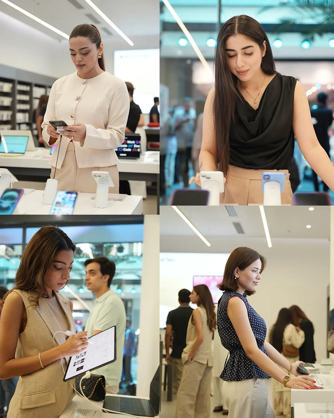 Creators exploring Apple products inside iSelect by Airlink